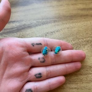 Kendra Scott Blue Opal Earrings